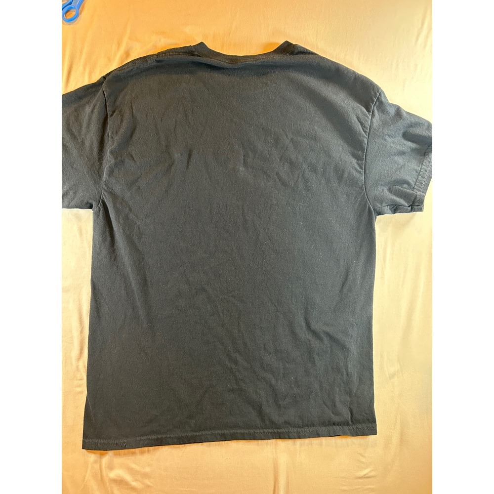 Nirvana Smiley Face Graphic T-Shirt Mens Medium Black Short Sleeve Band Tee - Picture 5 of 5